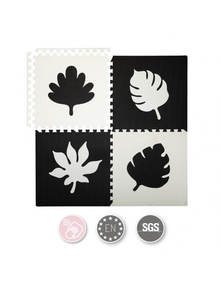 Hrací podložka pěnové puzzle MoMi FELI černé