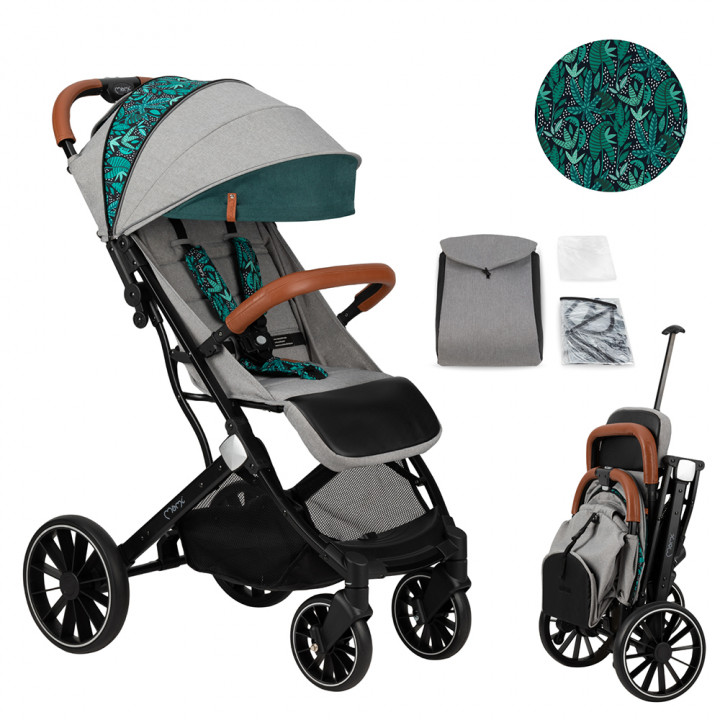 Sportovní kočárek MoMi ESTELLE DAKAR šedý DŽUNGLE