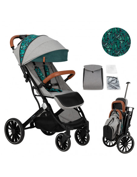 Sportovní kočárek MoMi ESTELLE DAKAR šedý DŽUNGLE
