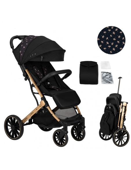Sportovní kočárek MoMi ESTELLE DAKAR černý GINKO