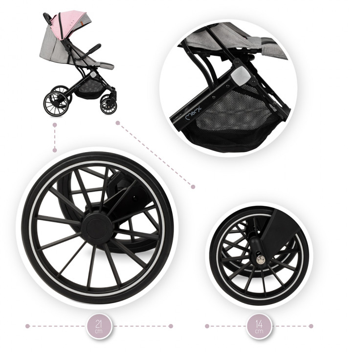 Sportovní kočárek Momi ESTELLE DAKAR růžový