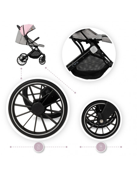 Sportovní kočárek Momi ESTELLE DAKAR růžový