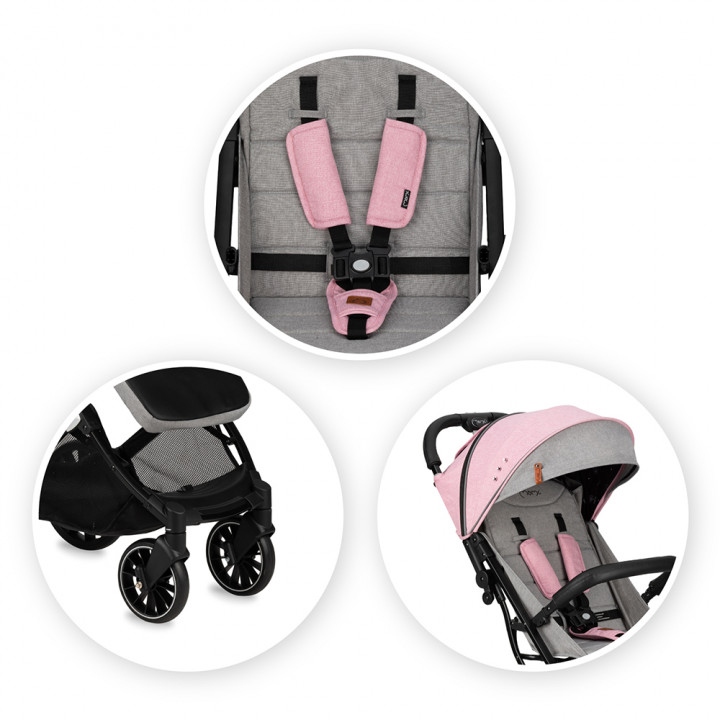 Sportovní kočárek Momi ESTELLE DAKAR růžový