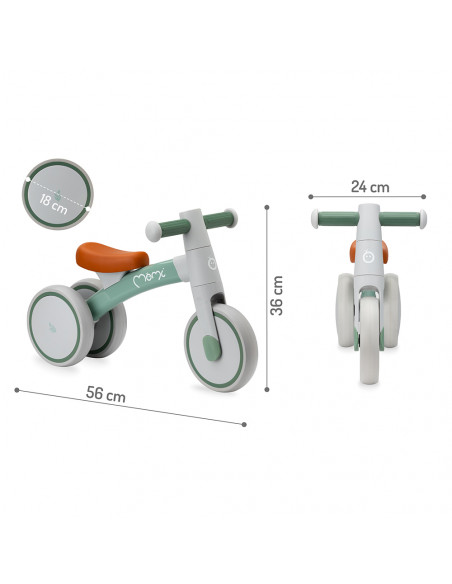 Odrážedlo MoMi TEDI mini zelené