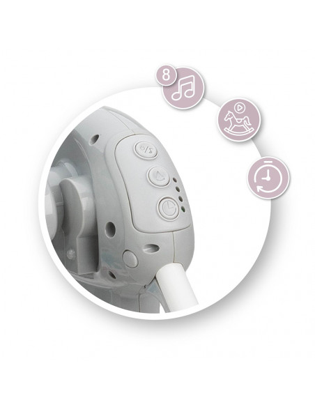 Houpací lehátko s melodiemi MoMi LISS medvěd modrý