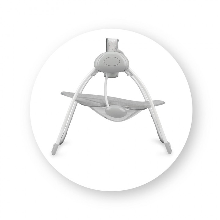 Houpací lehátko s melodiemi MoMi LISS medvěd růžový