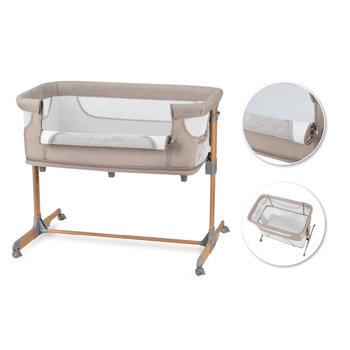 Postýlka MoMi SMART BED 3v1 béžová