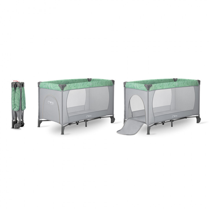 Cestovní postýlka MoMi BELOVE zelená