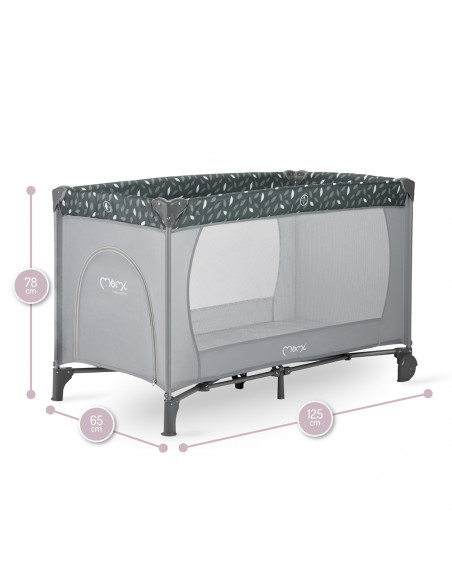 Cestovní postýlka MoMi BELOVE šedá