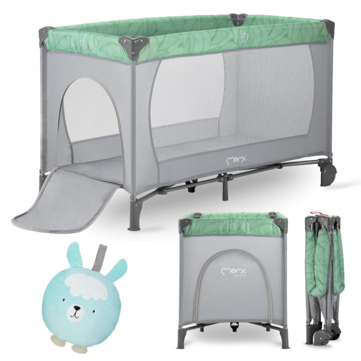 Cestovní postýlka MoMi BELOVE zelená
