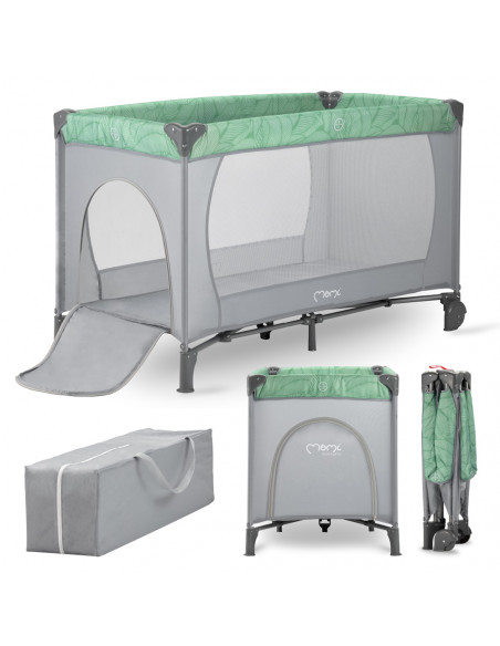 Cestovní postýlka MoMi BELOVE zelená
