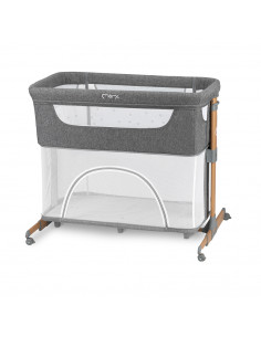 Postýlka MoMi SMART BED 3v1 šedá 2