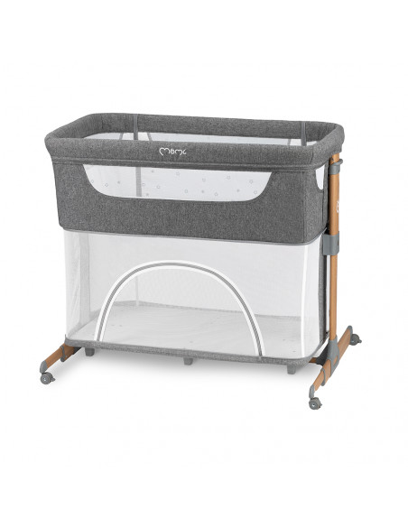 Postýlka MoMi SMART BED 3v1 šedá