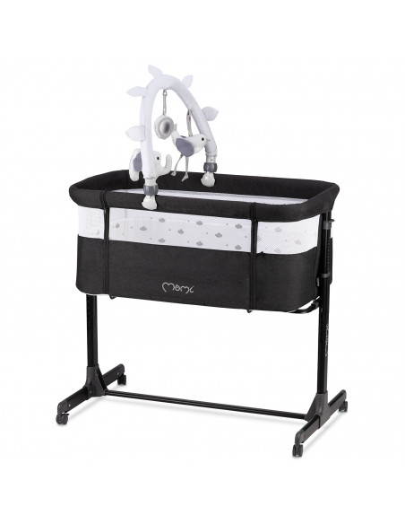 Postýlka MoMi REVO tmavě šedá