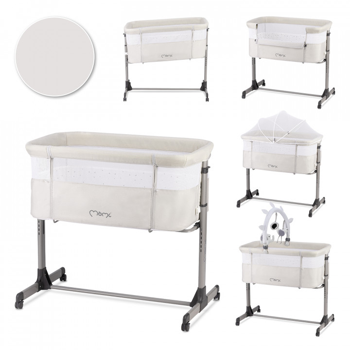 Postýlka MoMi REVO světle šedá