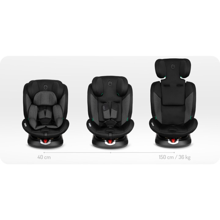 Autosedačka MoMi EMI I-SIZE černá