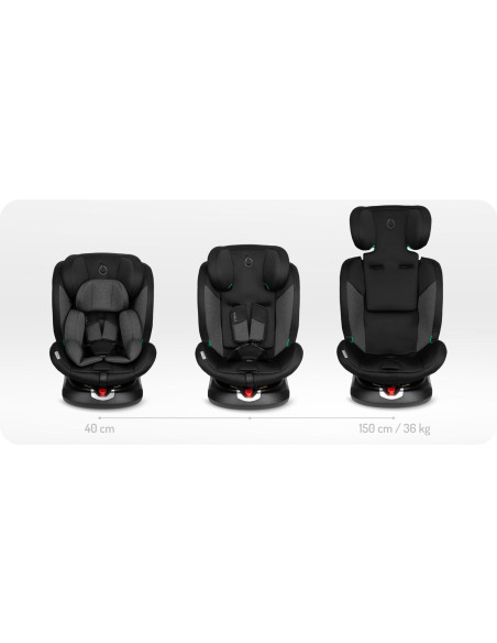 Autosedačka MoMi EMI I-SIZE černá
