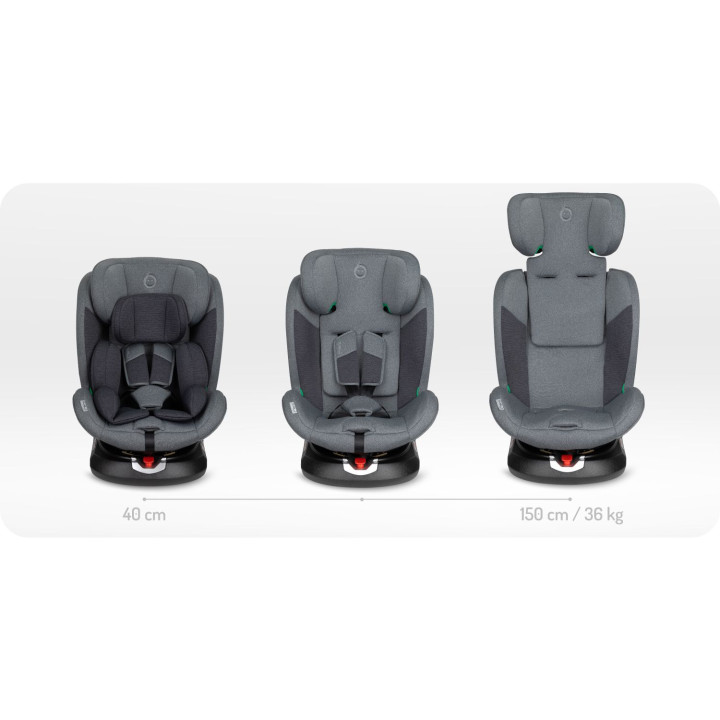 Autosedačka MoMi EMI I-SIZE šedá