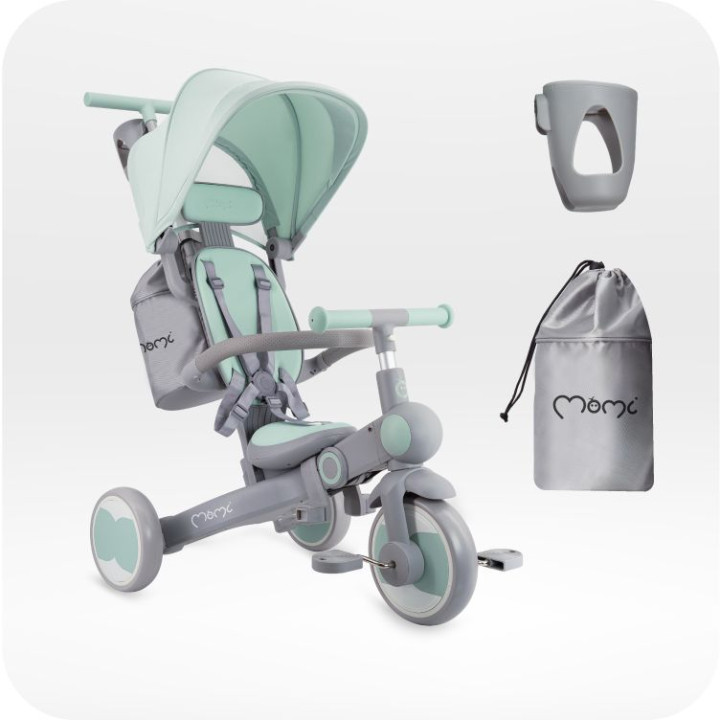 Tříkolka MoMi SOLIVIA 4v1 zelená
