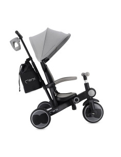 Tříkolka MoMi SOLIVIA 4v1 šedá 2