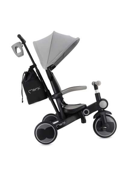 Tříkolka MoMi SOLIVIA 4v1 šedá