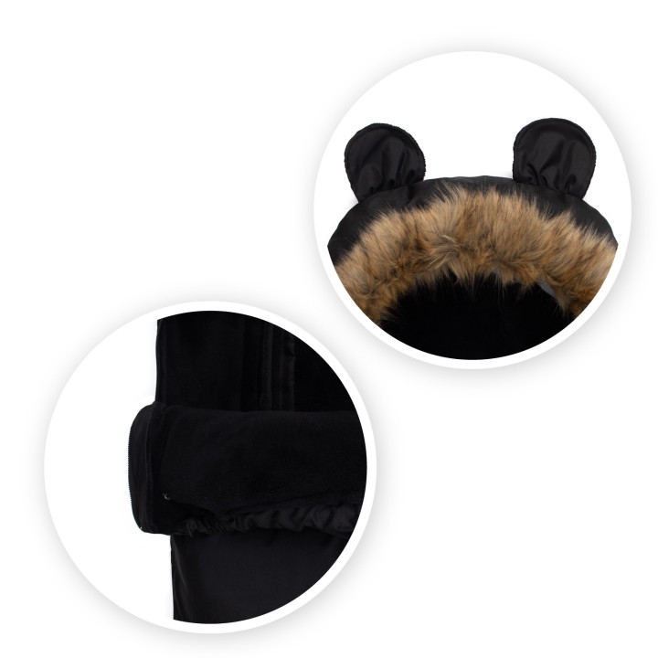 Zimní fusak MoMi COZY černý