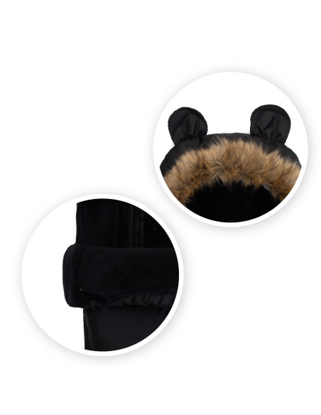 Zimní fusak MoMi COZY černý