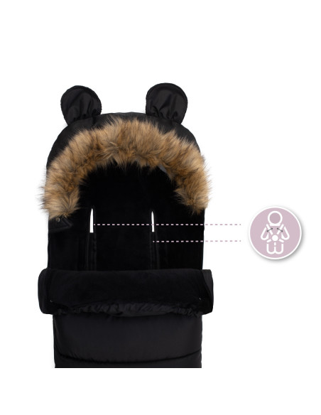 Zimní fusak MoMi COZY černý