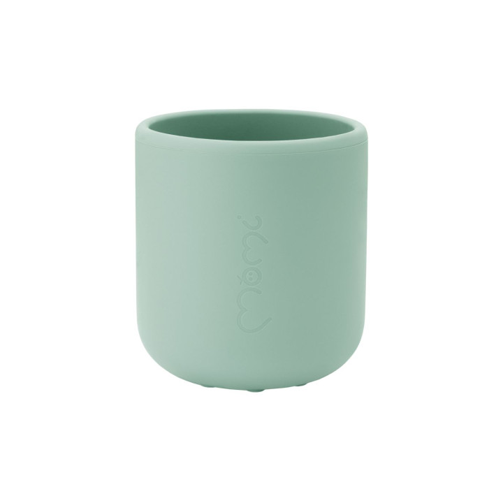 Dětský silikonový jídelní set MoMi AMI zelený