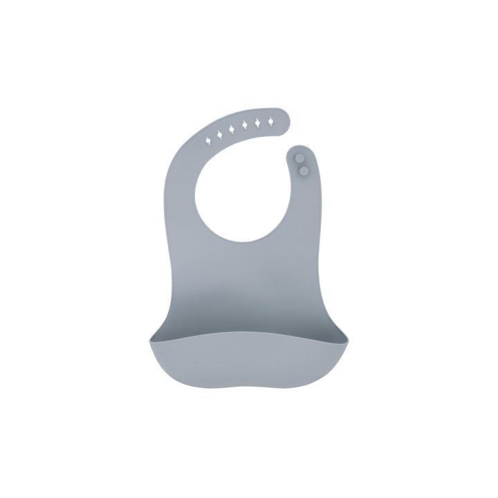 Dětský silikonový jídelní set MoMi AMI šedý