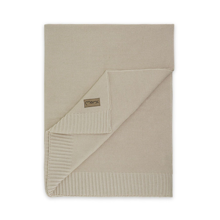 Dětská pletená deka MoMi HUG béžová