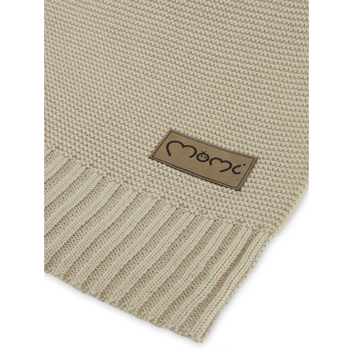 Dětská pletená deka MoMi HUG béžová