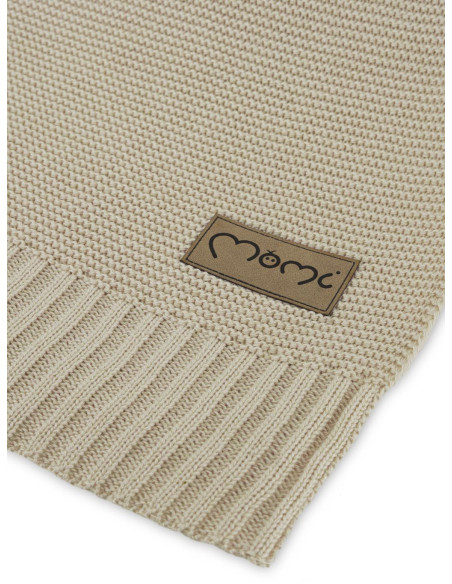 Dětská pletená deka MoMi HUG béžová