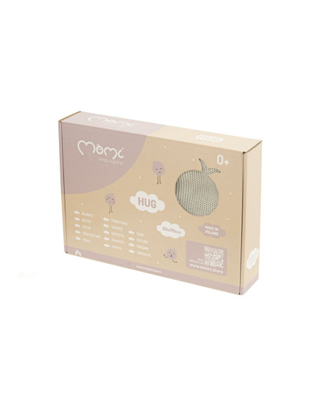 Dětská pletená deka MoMi HUG béžová