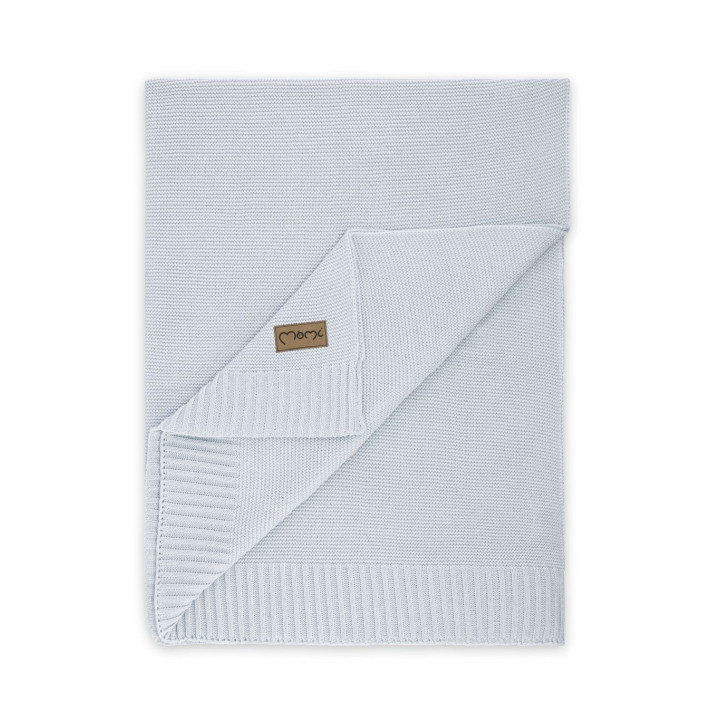 Dětská pletená deka MoMi HUG šedá