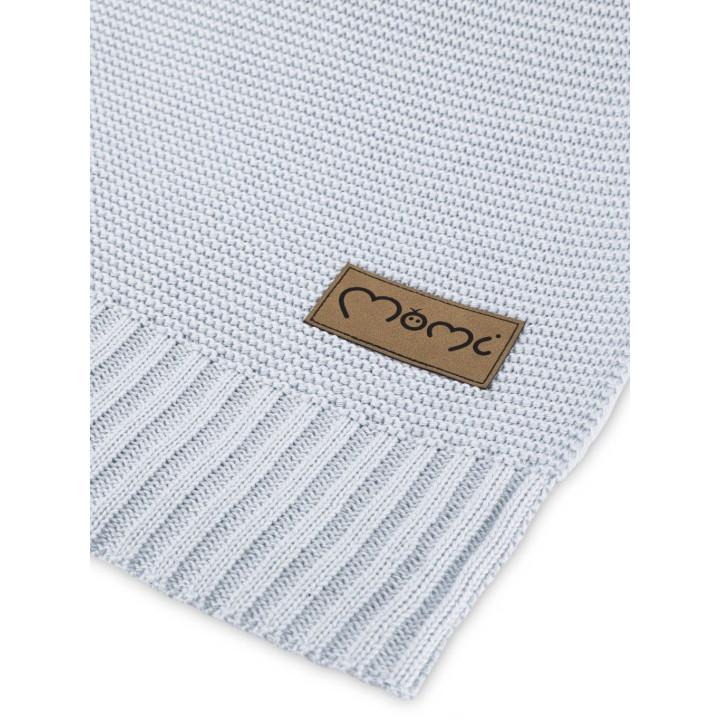 Dětská pletená deka MoMi HUG šedá