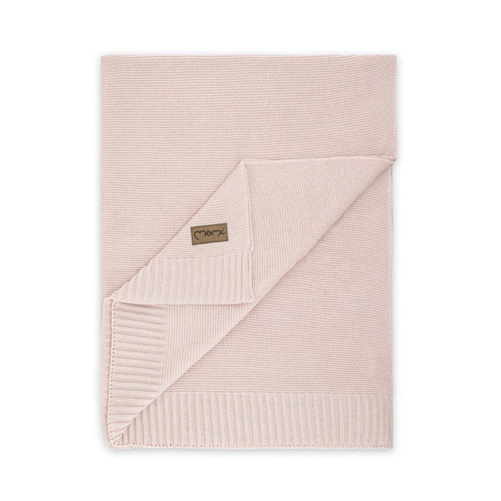 Dětská pletená deka MoMi HUG růžová