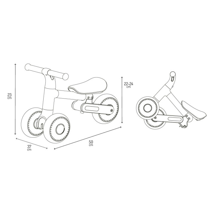 Odrážedlo MoMi DEX žluté