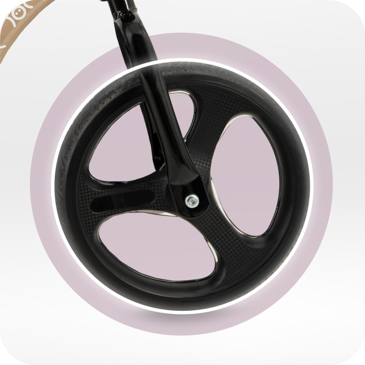 Odrážedlo s LED koly MoMi ISOKA béžové