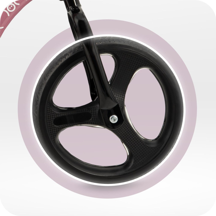 Odrážedlo s LED koly MoMi ISOKA růžové