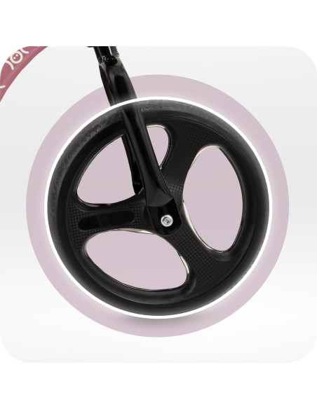 Odrážedlo s LED koly MoMi ISOKA růžové