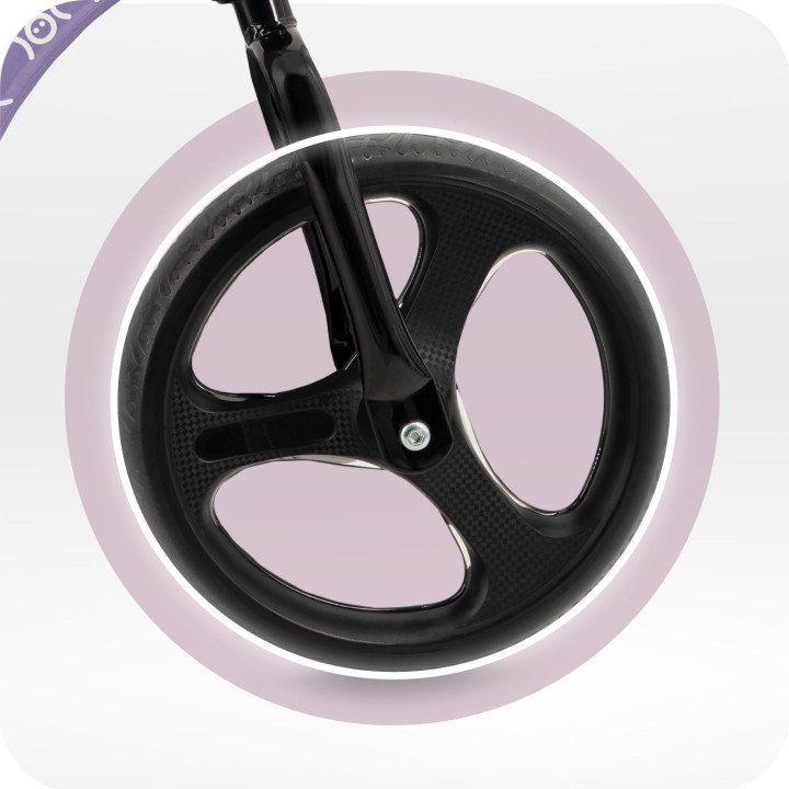 Odrážedlo s LED koly MoMi ISOKA fialové