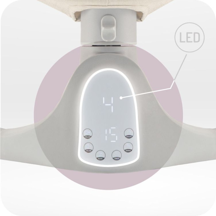 Elektrické houpátko MoMi KENANI béžové