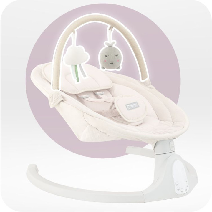 Elektrické houpátko MoMi KENANI béžové