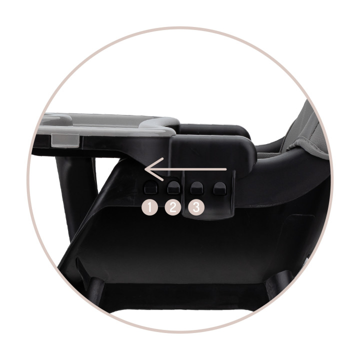 Jídelní židlička MoMi REKI černá