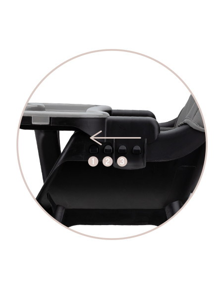 Jídelní židlička MoMi REKI černá