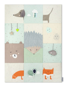 Hrací deka MoMi VOLPI patchwork