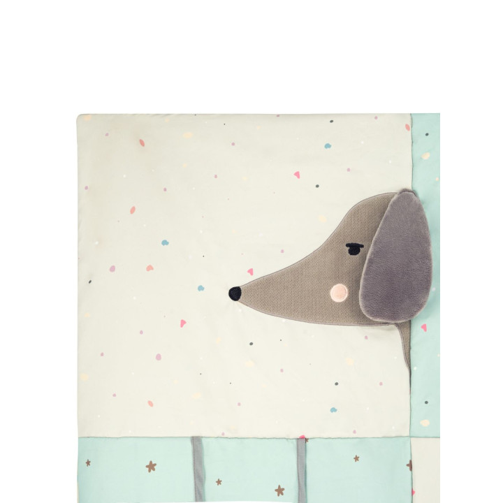 Hrací deka MoMi VOLPI patchwork