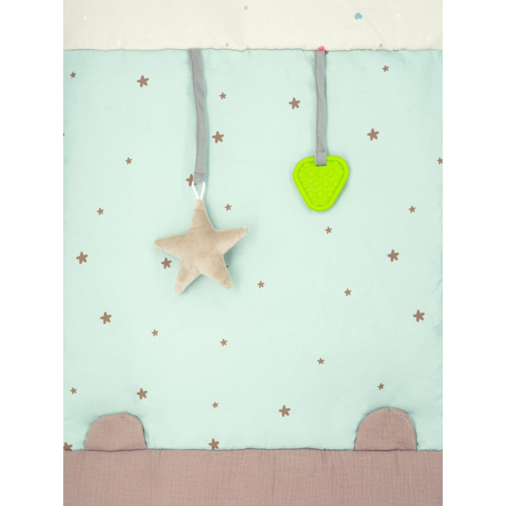 Hrací deka MoMi VOLPI patchwork