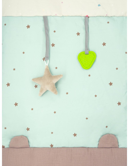 Hrací deka MoMi VOLPI patchwork